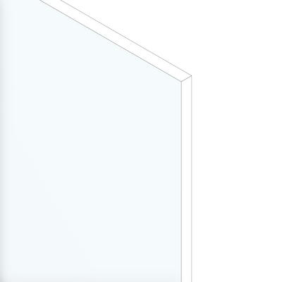 63-200-100 MODULAR SOLUTIONS POLYCARBONATE PANEL<br>1/4" X 25.433" X 27.4409", CLEAR